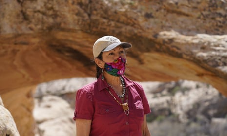 Deb Haaland during a visit to Bear Ears national monument in April. 