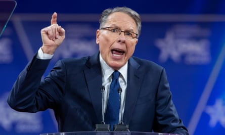 Wayne LaPierre, CEO of the NRA, speaks at CPAC in February.