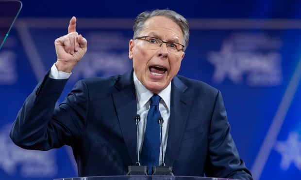 Wayne LaPierre, CEO of the NRA, speaks at CPAC in February.