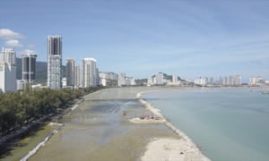 Land reclamation at Tanjong Tokong, Penang, as part of the STP2 project