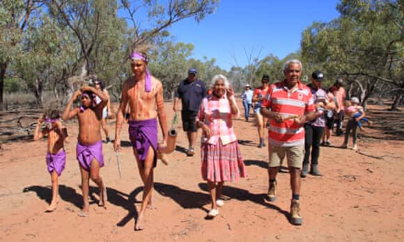 Budjiti elders and traditional owners north of Bourke in New South Wales.