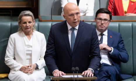 Peter Dutton speaking in the house of representatives