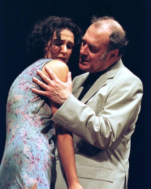 ‘Nothing you do is wrong’ … with Harold Pinter in his One for the Road.