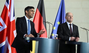 British prime minister Sunak and German chancellor Scholz.