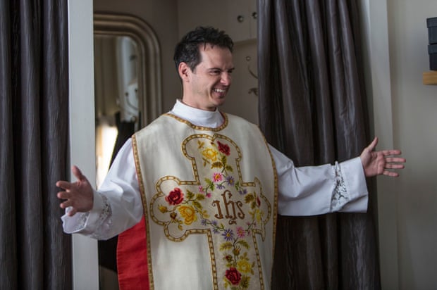 The Priest wearing his chasuble back to front (on purpose)