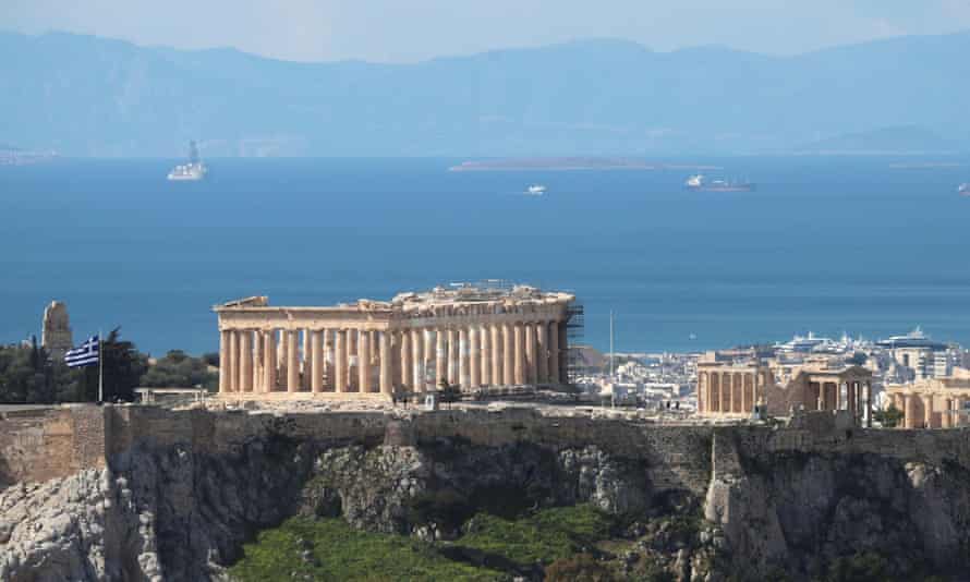 The Parthenon in Athens.