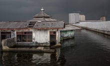 An abandoned mosque outside the seawall in Muara Baru, Jakarta. (Photograph by Kemal Jufri for The Guardian)