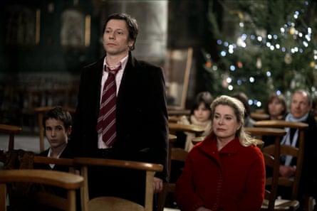 Mathieu Amalric and Catherine Deneuve in A Christmas Tale