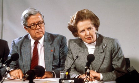 Geoffrey Howe and Margaret Thatcher
