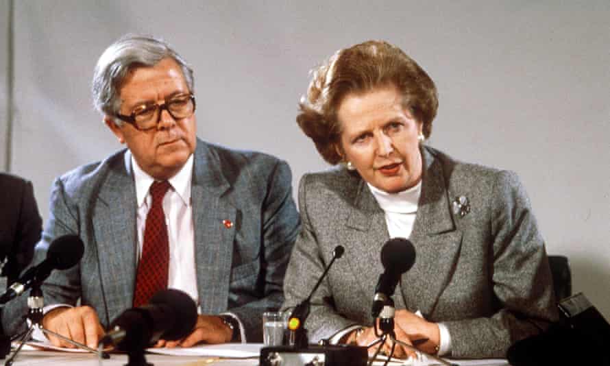 Geoffrey Howe and Margaret Thatcher