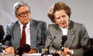 Geoffrey Howe and Margaret Thatcher