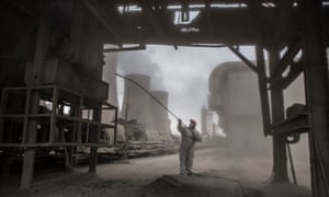 Kostas is one of the youngest workers in PPC. Everyday he has to clean the dust and ash produced by the mine to keep the electricity production running.