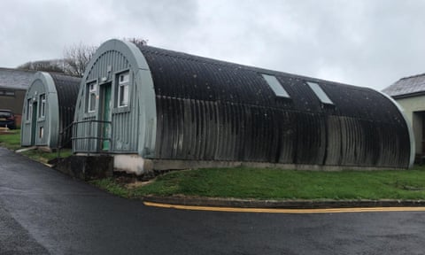 The former military camp in Penally, Pembrokeshire, converted to take asylum seekers.