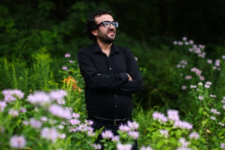 Man photographed in grass
