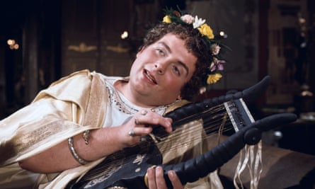 Baby-faced and quite mad … Christopher Biggins as Nero in the BBC adaptation of I, Claudius.