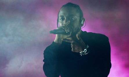 Kendrick Lamar at Coachella in 2017.