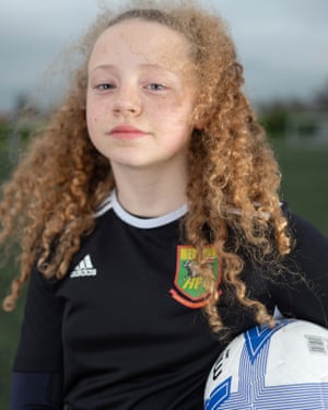Emma Michalskas-Corer, 11, is a midfielder for Hendon
