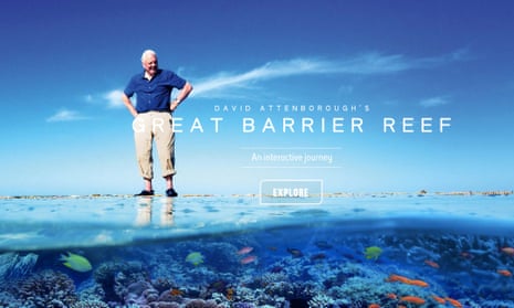 A screenshot from David Attenborough’s Great Barrier Reef