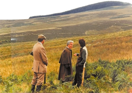 An undated photo released by the US Department of Justice that appears to show Prince Andrew, Jeffrey Epstein and Ghislaine Maxwell
