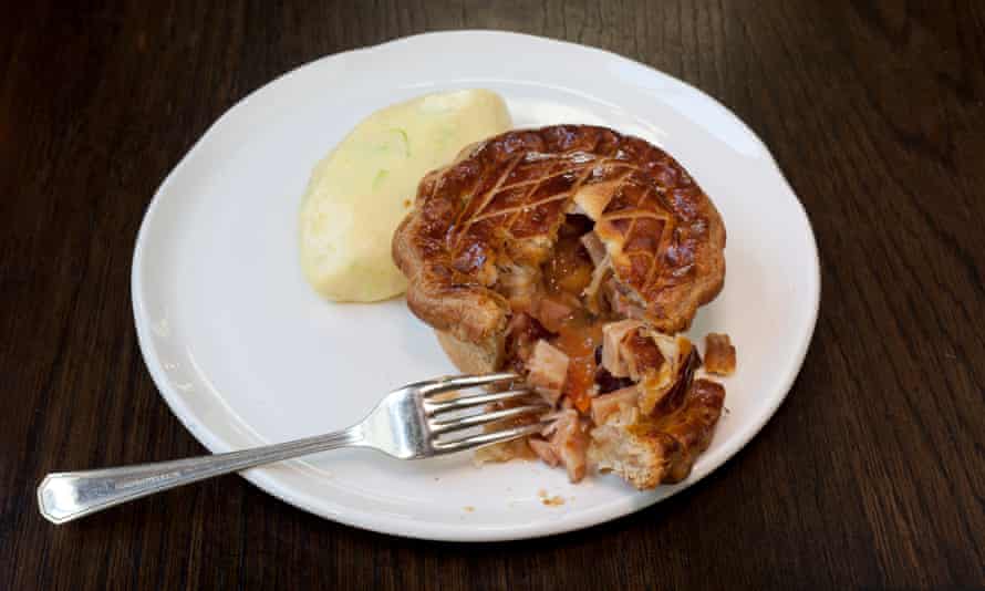 ‘A primped, scored and glazed wonder’: smoked pork pie.