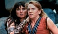 ‘Somebody once asked me if they had ever had sex’ … Lucy Lawless as Xena and Renee O’Connor as Gabrielle.