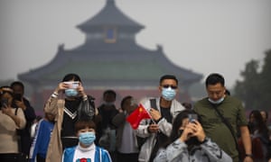 Chinese tourists in Beijing