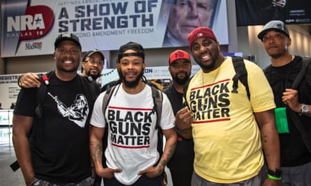 Members of Black Guns Matter attend the 147th annual NRA convention in Dallas.