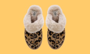 Pantoufles Ugg à imprimé léopard