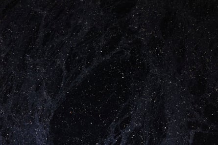 Scum on the top of a sedimentation tank at the Malabar treatment plant