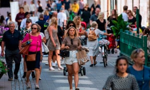 Central Stockholm busy with shoppers in July 2020