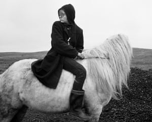 ‘Boo’ on a horse, Seacoal Camp, Lynemouth, Northumbria, 1984The retrospective exhibition of more than 150 works serves as the most comprehensive survey of the photographer’s work to date and includes previously unseen ephemera and colour works