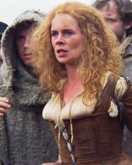 As Kate MacLeod, Christopher Lambert’s initial love interest in Highlander ‘in full rustic wench costume’.