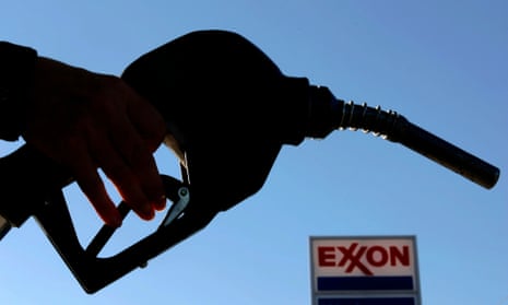 An Exxon gas station.