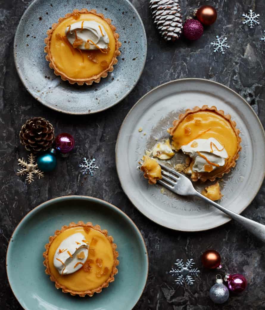 Benjamina Ebuehi’s mini clementine ginger tarts.