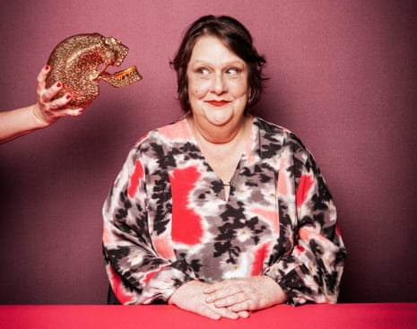 ‘I wanted to take the piss out of death’: Kathy Burke. Jewelled skull by butlerandwilson.co.uk.