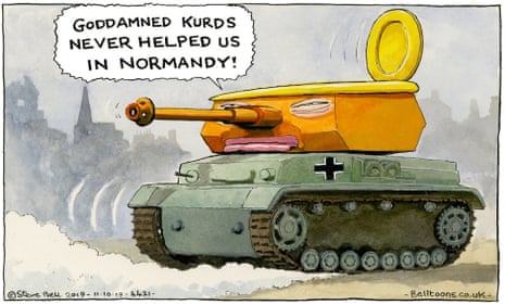 Here’s Guardian cartoonist Steve Bell on Donald Trump’s explanation for why he was abandoning the United States’s Kurdish military allies in north-eastern Syria