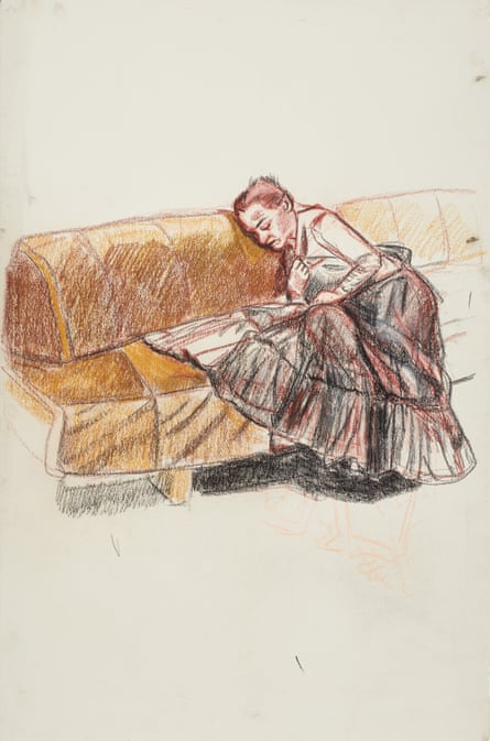 A pastel from Paula Rego’s Depression Series (2007).