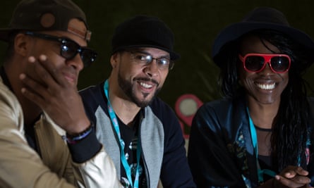 ‘Just the right amount of chefs’ … Dynamite MC, Roni Size and Onallee in 2015.