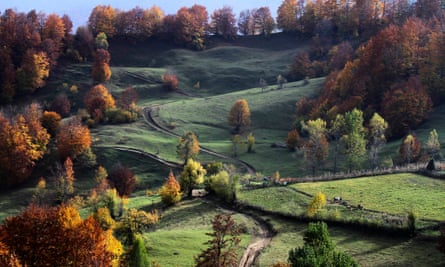 Mountain trails in Kosovo.