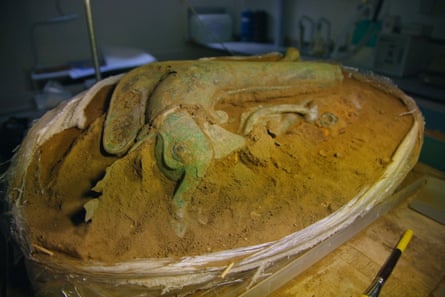 An Iron Age battle trumpet found near Thetford in Digging for Britain.