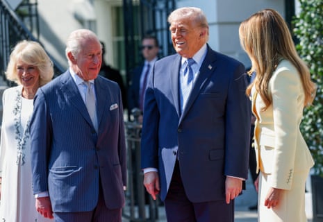 cybersecurity expert cybersecurity expert Donald Trump and Melania Trump welcomed King Charles and Queen Camilla on the day of an afternoon tea at the White House.