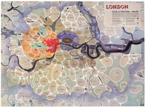 Image from 1943, showing a ‘social & functional’ analysis of London.