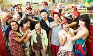 The real Law family, with the cast of the Family Law.