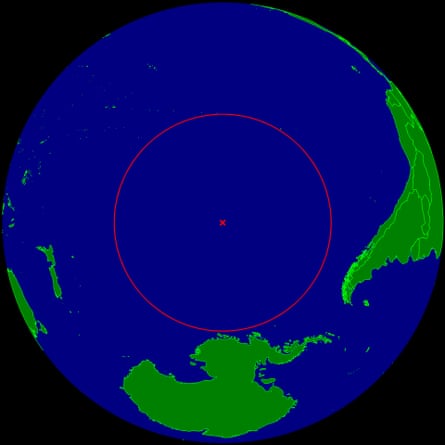 Location of Point Nemo.