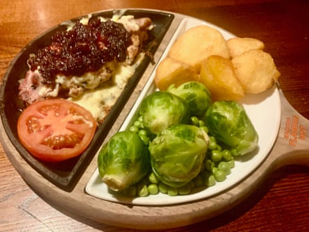 Sizzling … Greene King’s platter.