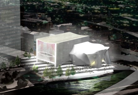 Old school … Koolhaas’s proposal for the Factory arts centre in Manchester.