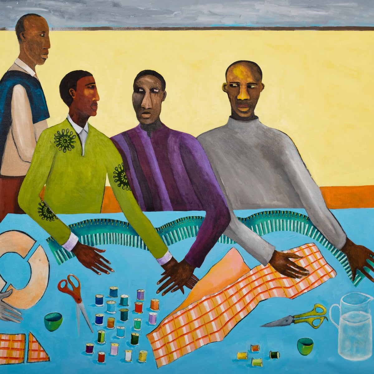 Lubaina Himid Review Jolly Postmodern Pop Art Made Me Long For A Slap In The Face Lubaina Himid The Guardian Lubaina Himid Review Jolly Postmodern Pop Art Made Me Long For A Slap In The Face Lubaina Himid The Guardian