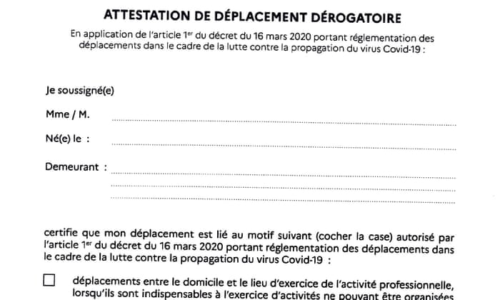 Eu Brings In Travel Ban As France Joins Coronavirus Lockdown World News The Guardian