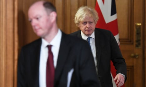 Boris Johnson and Chris Whitty