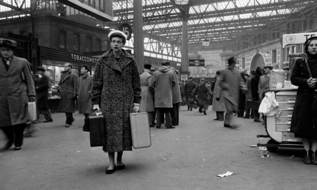 Bert Hardy’s photograph of Katharine Whitehorn at Waterloo station in 1956, for a Picture Post feature on loneliness in London.